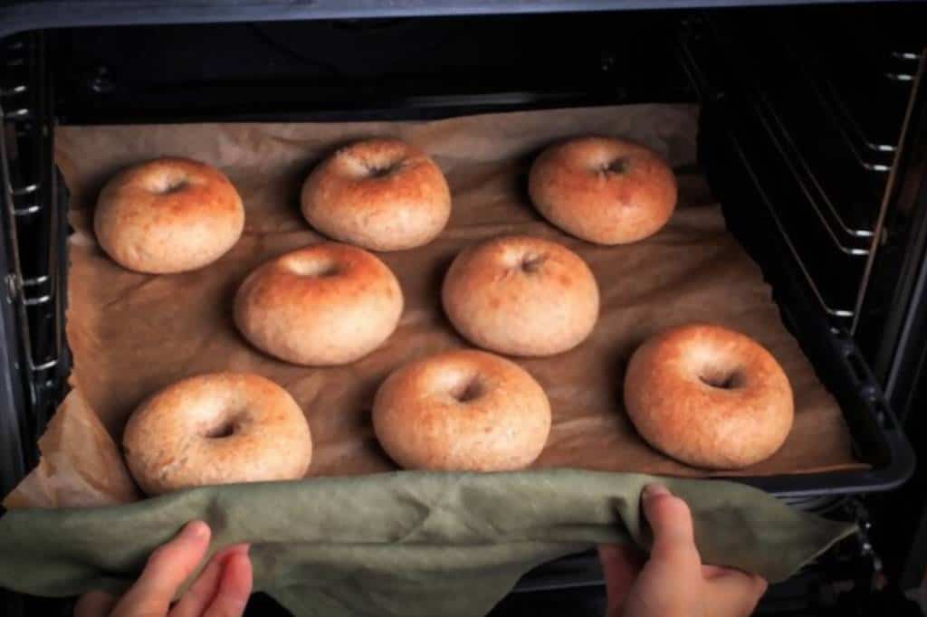Fresh Bagels in a Toaster Oven