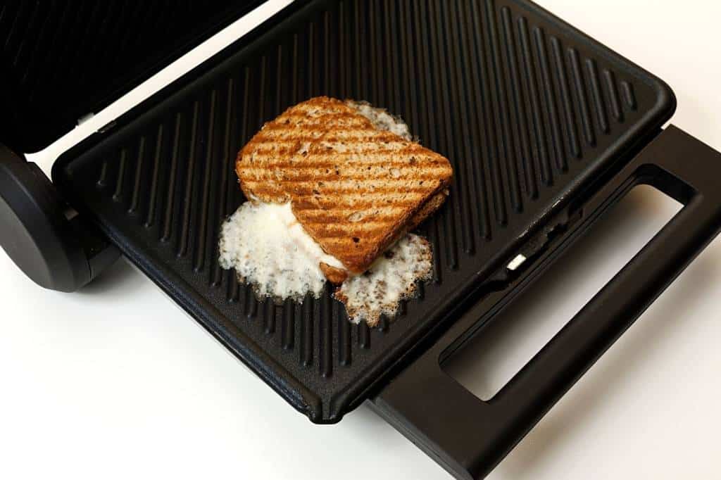Panini Press With Cheese on It