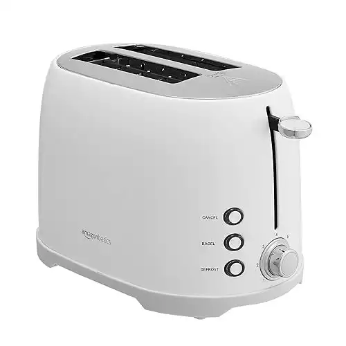 Basic White 2 Slot Toaster