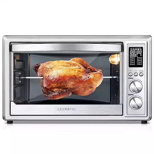 CROWNFUL Convection Rotisserie Toaster Oven